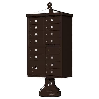 Decorative 13 Door Traditional Apartment Mailbox for Sale